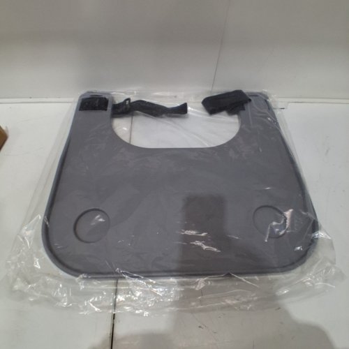 J&X WHEELCHAIR TRAY TABLE WITH CUP HOLDERS - 22.5" X 21" - GREY (MODEL: P10036) image 2