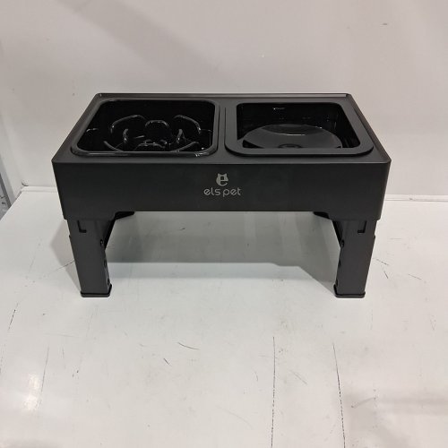 ELS PET RAISED PET FOOD BOWLS - ADJUSTABLE TO 4 HEIGHTS - ELEVATED DOG BOWLS STAND WITH NO-SPILL WATER BOWL image 3