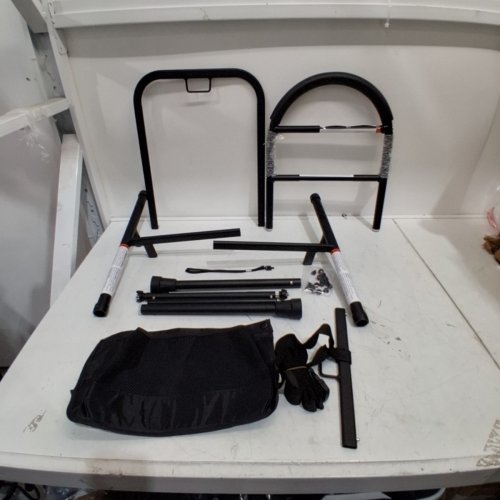 MEDLINE HEIGHT ADJUSTABLE BED ASSIST BAR WITH STORAGE BAG - 32"-44" - BLACK (MODEL: BA6800) image 2