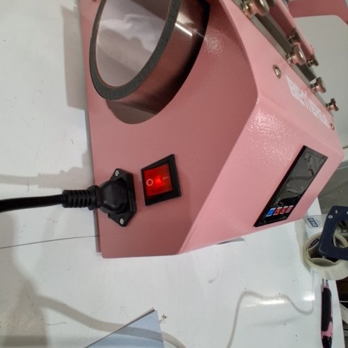 BETTERSUB HEAT PRESS FOR TUMBLER CUPS - 110V - PINK image 2