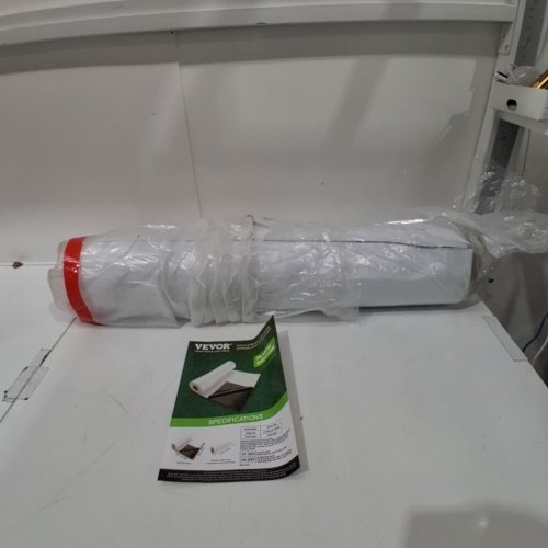 HEAVY DUTY MULTIPURPOSE PLASTIC SHEETING FOR INDOOR/OUTDOOR USE - APPROXIMATELY 10FT X 100FT - BLACK/WHITE - (YF10FT100FTBW) image 2