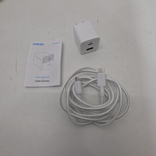 2PC ANKER TWO-PORT USB-C & USB-A CHARGING WALL BLOCK WITH USB-C TO LIGHTNING CABLE - 32W - WHITE (MODEL: B2326J21-1) image 2
