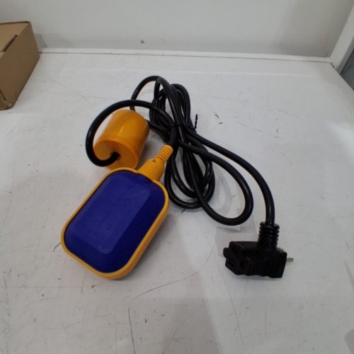 OELFFOW SUMP PUMP UNIVERSAL TETHERED FLOAT SWITCH WITH COUNTERWEIGHT - 15A 110~250V - 10FT - YELLOW/BLUE image 2