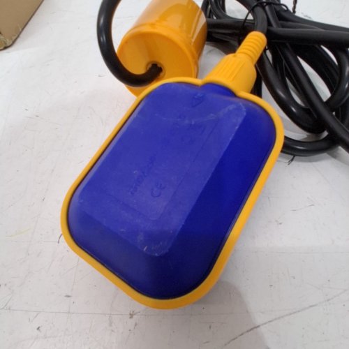 OELFFOW SUMP PUMP UNIVERSAL TETHERED FLOAT SWITCH WITH COUNTERWEIGHT - 15A 110~250V - 10FT - YELLOW/BLUE image 3