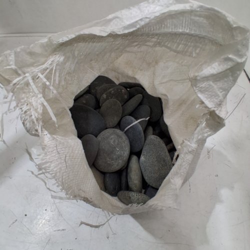 SMOOTH PAINTING ROCKS - 2-3.5" - 18LBS - GREY image 2