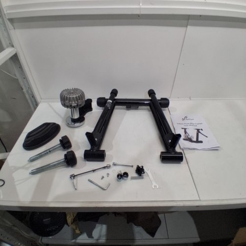 SPORTNEER FLUID BIKE TRAINER STAND - INDOOR BICYCLE EXERCISE TRAINING STAND - BLACK image 2