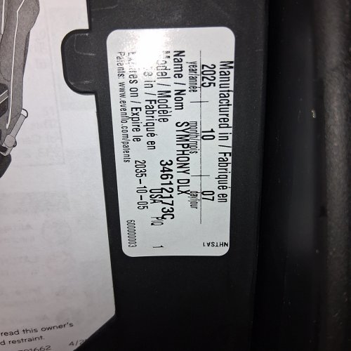 EVENFLO SYMPHONY DLX ALL-IN-ONE CONVERTIBLE CAR SEAT WITH EASY CLICK INSTALL - ASHLAND GREY (MODEL: 34612173C) image 2