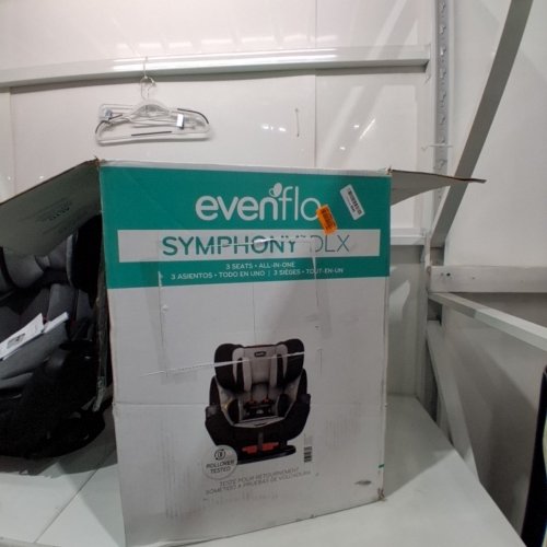 EVENFLO SYMPHONY DLX ALL-IN-ONE CONVERTIBLE CAR SEAT WITH EASY CLICK INSTALL - ASHLAND GREY (MODEL: 34612173C) image 5