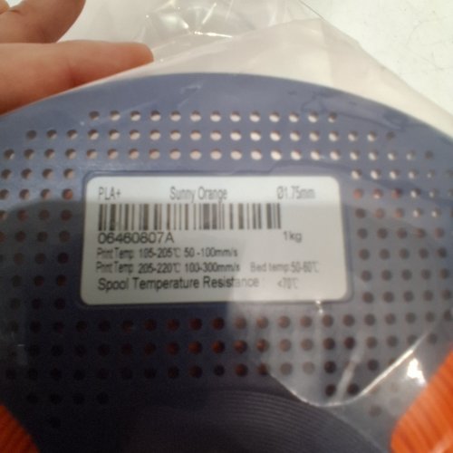 SUNLU PLA+ 3D PRINTER FILAMENT - 1.75 MM - 1KG - SUNNY ORANGE image 3