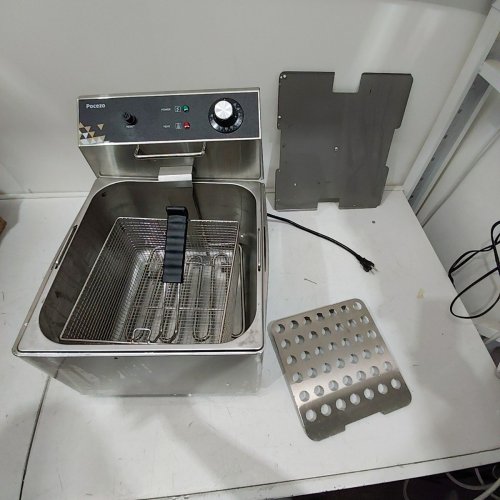 POCEZO ELECTRIC DEEP FRYER - 6L - 110V - SILVER image 3