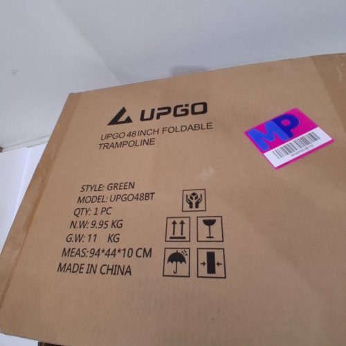 UPGO FOLDABLE MINI TRAMPOLINE - 48" \ 550LBS - BLACK\GREEN (MODEL:BC48SF) image 2