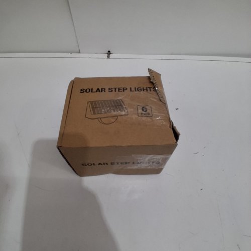 6PK SOLAR STEP LIGHTS - 500 MAH - BLACK (MODEL: TJ02) image 6