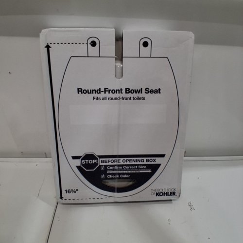 KOHLER ROUND TOILET SEAT BREVIA WITH QUICK RELEASE HINGES - 16 5/8" - WHITE (MODEL: K-4775-0) image 2