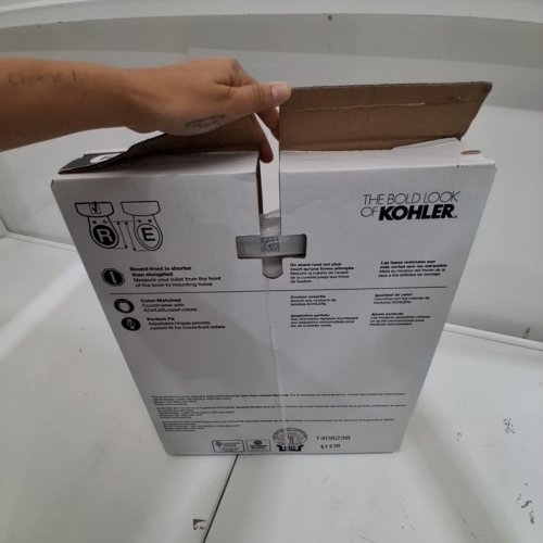 KOHLER ROUND TOILET SEAT BREVIA WITH QUICK RELEASE HINGES - 16 5/8" - WHITE (MODEL: K-4775-0) image 3