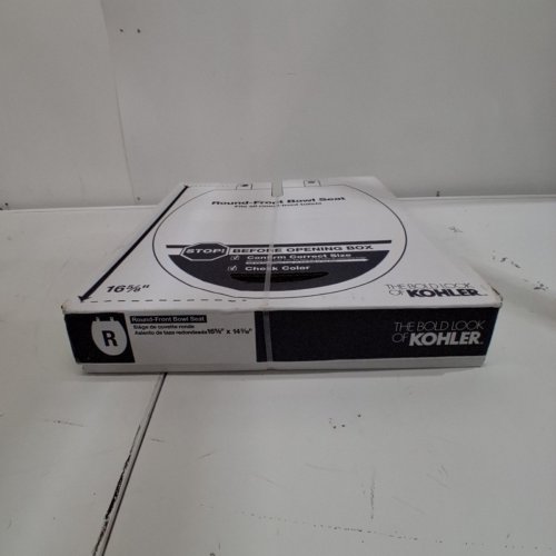 KOHLER ROUND TOILET SEAT BREVIA WITH QUICK RELEASE HINGES - 16 5/8" - WHITE (MODEL: K-4775-0) image 4