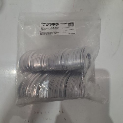100PK ELECTROMARK EMBOSSED ALUMINUM NUMBER 2 - 3" X 2" - SILVER (ITEM: Y604723) image 4
