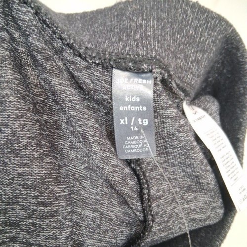GIRLS JOE FRESH ACTIVEWEAR KNIT PANT - XL (14) - DARK GREY (STYLE: F5GK061553) image 2