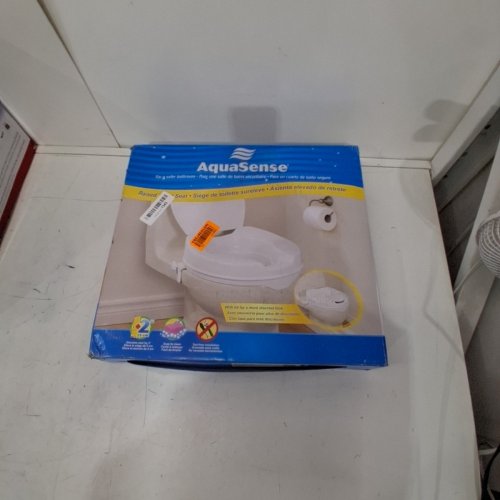 AQUASENSE RAISED TOILET SEAT(WHITE) image 4