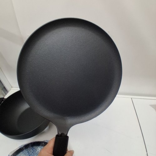 3PC TRAMONTINA PRE-SEASONED CAST IRON SET - 7QT (11") - BLACK (MODEL : 1901865) image 3