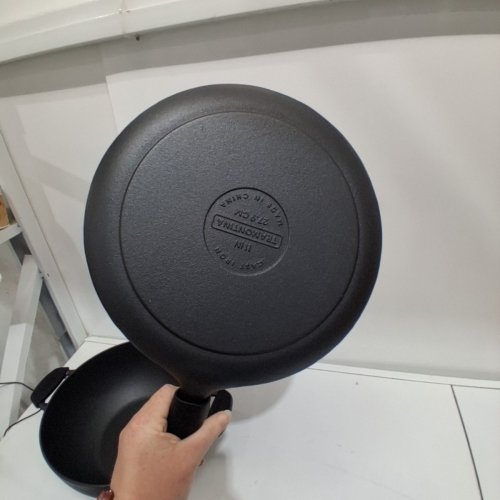 3PC TRAMONTINA PRE-SEASONED CAST IRON SET - 7QT (11") - BLACK (MODEL : 1901865) image 4