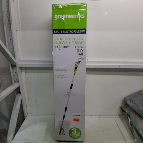 GREENWORKS CORDED POLE SAW WITH COVER - 8FT LENGTH 8" SAW 6.5A - GREEN (MODEL: 20192) image 4