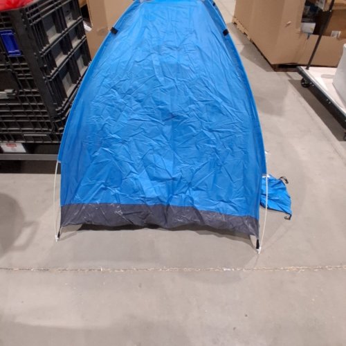 MINI POP-UP TENT/SHELTER FOR CAMPING WITH SPIKES AND CARRYING BAG - 1-PERSON - BLUE image 3