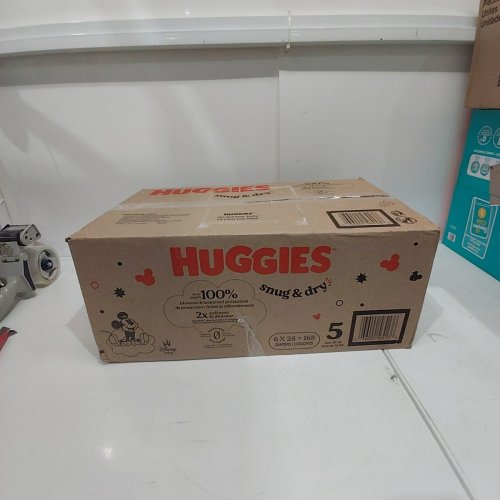 168PK BABY DISNEY HUGGIES SNUG AND DRY DIAPERS - SIZE 5 - MICKEY MOUSE image 2