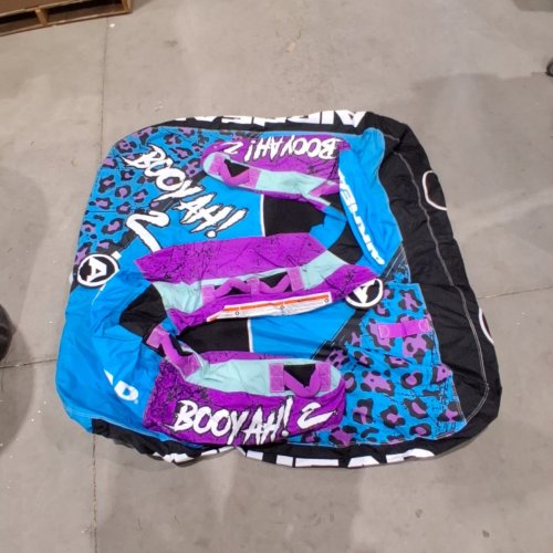 AIRHEAD BOOYAH TOWABLE TUBE FOR BOATING & WATER SPORTS - 2 PERSON -BLUE/PURPLE (MODEL : AHBY-02Z) image 2