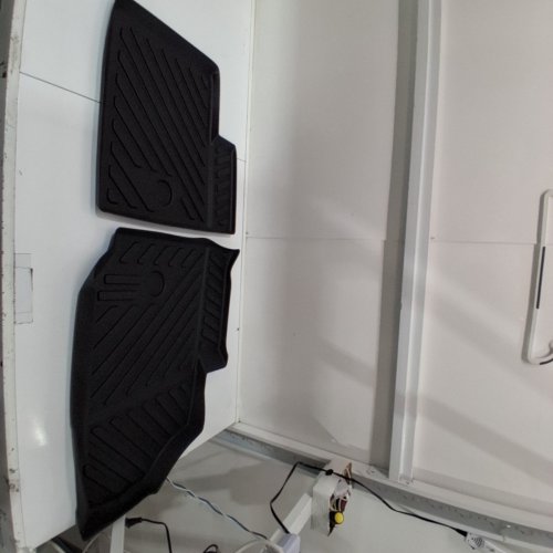 2PC PVC ALL WEATHER CAR FLOOR MATS - COMPATIBLE WITH 2017 TO 2020 HYUNDAI ELANTRA SEDAN - BLACK image 2