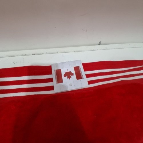 SAFDIE & CO CANADA DAY JACQUARD BEACH TOWEL - 40" X 70" - RED/WHITE (MODEL: 1993030) image 3