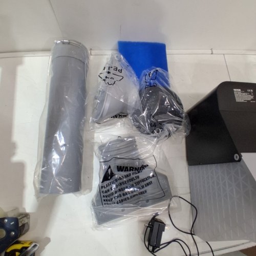 PORTABLE FOLDABLE AIRBRUSH SPRAY BOOTH WITH 4 LED LIGHTS, DUAL EXHAUST FANS, TURNTABLE AND 6FT EXTENSION HOSE - 5.2M³/MIN AIR FLOW (MODEL: AH-310) image 4