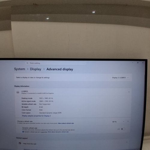 SAMSUNG 28” 4K UHD MONITOR - AMD FREESYNC, HDR 10 - BLACK (MODEL: LU28R550UQNXZA) image 2