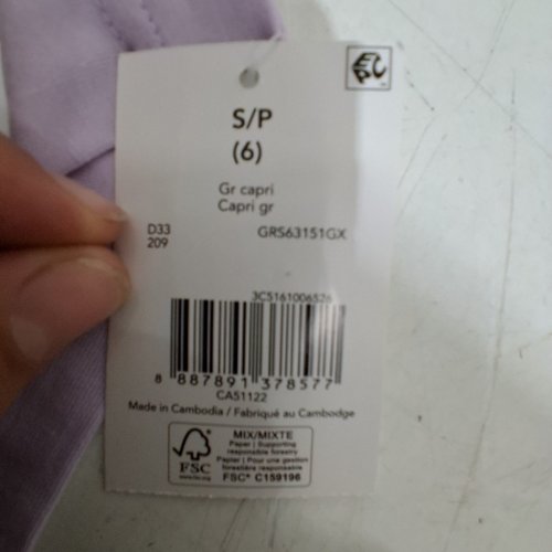 GEORGE BABY GIRL'S LEGGINGS - SMALL - SIZE 6 - PURPLE image 3