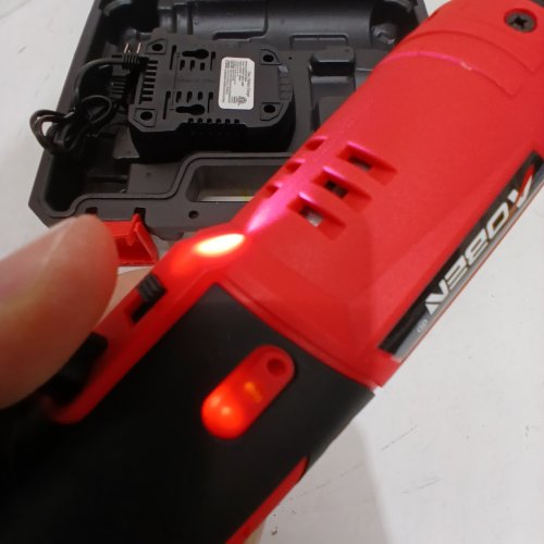 AOBEN CORDLESS ELECTRIC RATCHET WRENCH SET WITH 2000MAH LITHIUM-ION BATTERY AND CHARGER - 3/8" - 12V - RED/BLACK - (MODEL: AB7331T) image 2