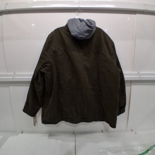 MEN'S LEVI'S WASHED COTTON HOODED MILITARY JACKET - 3XL TALL - GREEN/GREY (STYLE: LM8TC364) image 3