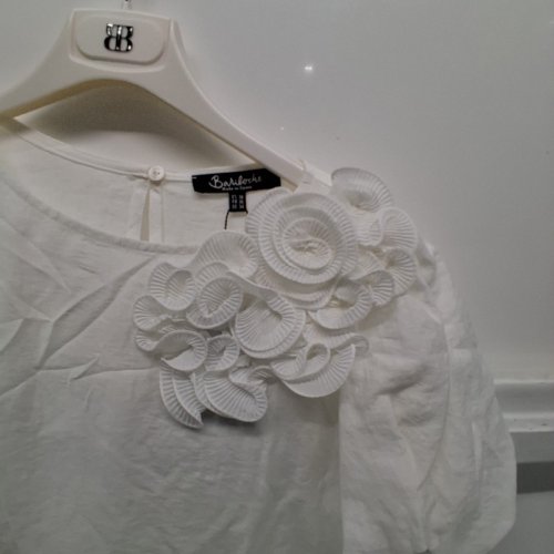 WOMEN'S BARILOCHE SHEAR SHIRT - SMALL / MEDIUM - OFF-WHITE (STYLE : BLIECOS) image 4