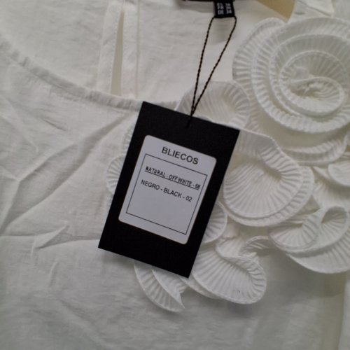 WOMEN'S BARILOCHE SHEAR SHIRT - SMALL / MEDIUM - OFF-WHITE (STYLE : BLIECOS) image 6