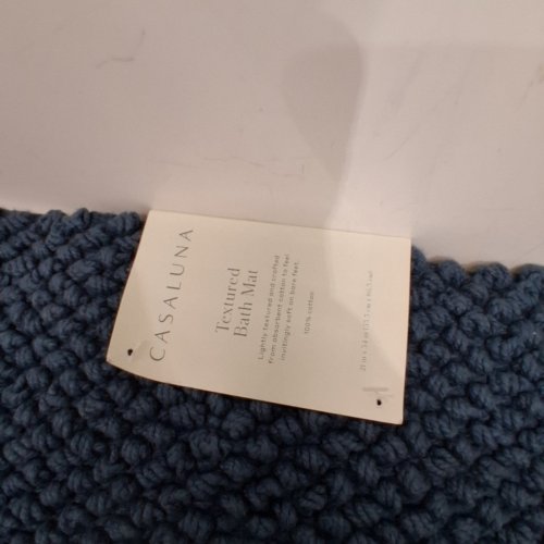 CASALUNA TEXTURED BATH MAT - 21"X34" - RAINSTORM BLUE image 3