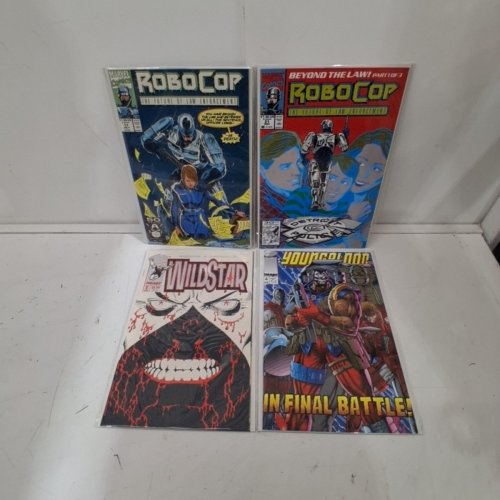 4 ASSTD MARVEL AND IMAGE COMIC BOOKS - ROBOCOP #17, #22, YOUNGBLOOD #4, WILDSTAR #1- VARIOUS AUTHORS image 2