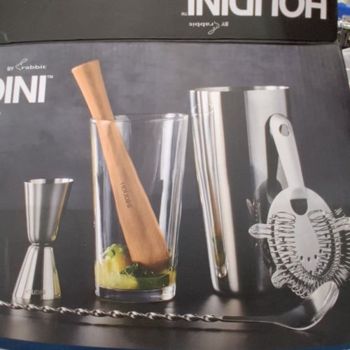 5PC HOUDINI BAR TOOL MIXING SET - SILVER (MODEL: H7-20405T) image 3