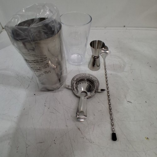 5PC HOUDINI BAR TOOL MIXING SET - SILVER (MODEL: H7-20405T) image 6