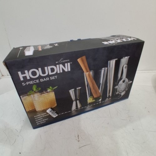 5PC HOUDINI BAR TOOL MIXING SET - SILVER (MODEL: H7-20405T) image 7