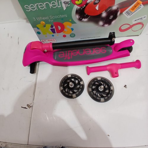 SERENELIFE KIDS 3-WHEEL SCOOTER - PINK (MODEL: SLKSC11PN) image 3