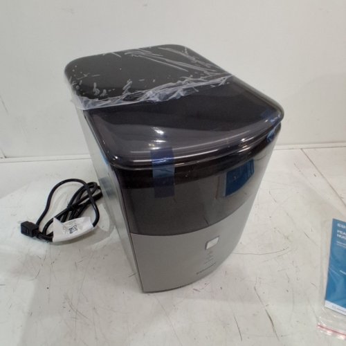 EUHOMY PEARL L1 MAX COUNTERTOP NUGGET ICE MAKER - 35LBS - BLACK/SILVER (MODEL: IM039-N) image 3