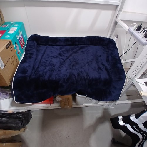 EXTRA LARGE MEMORY FOAM ORTHOPEDIC DOG PET BED - 42" X 42" - NAVY BLUE image 2