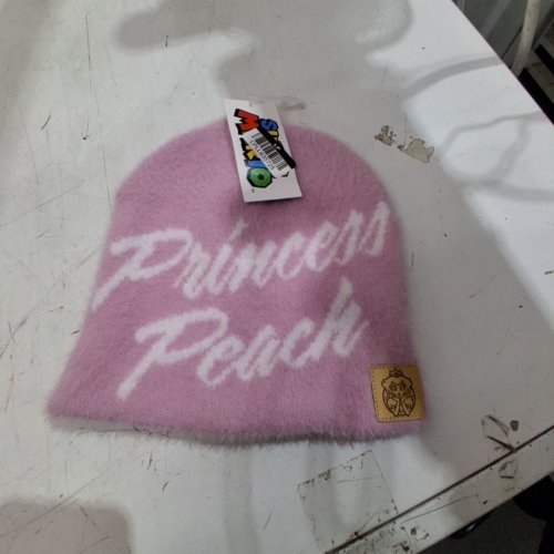 SUPER MARIO PRINCESS PEACH FUZZY BEANIE - PINK- OSFM image 2