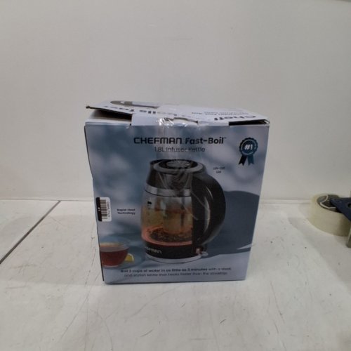 CHEFMAN ELECTRIC KETTLE- 1.8L - BLACK (MODEL:RJ11-18-PL) image 5