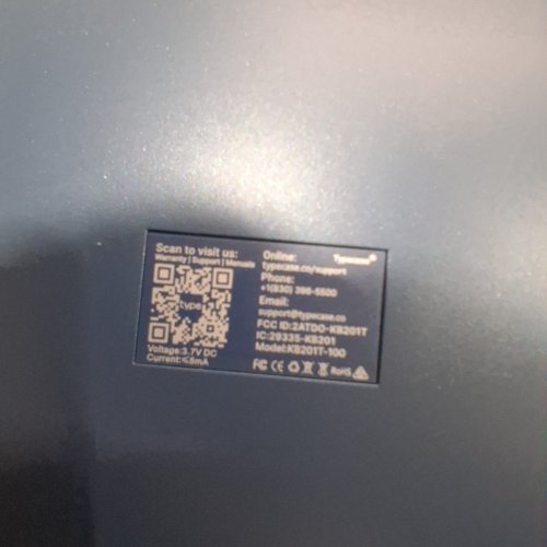 TYPECASE BLUETOOTH FLEXBOOK TOUCH KEYBOARD CASE - COMPATIBLE WITH 11" IPAD 11TH GEN - MIDNIGHT BLUE (MODEL: KB201T-100) image 5