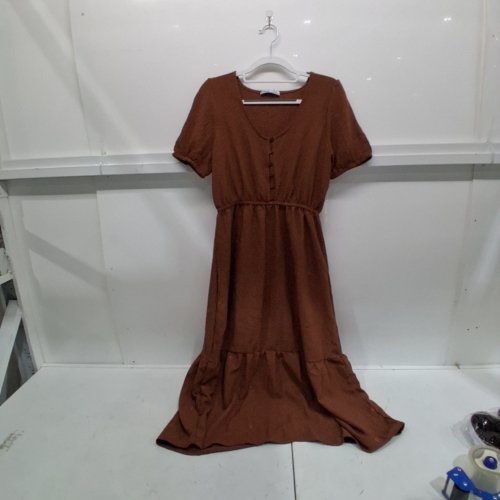 DEVOTED WOMENS EMBROIDERED DRESS - SMALL - BROWN (STYLE:2722524WL) image 2