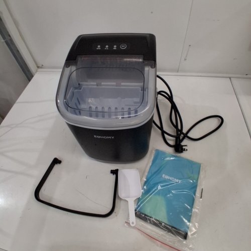 EUHOMY COUNTERTOP ICE MAKER - MAKES 26LBS/DAY - BLACK (MODEL: IM-06D) image 3
